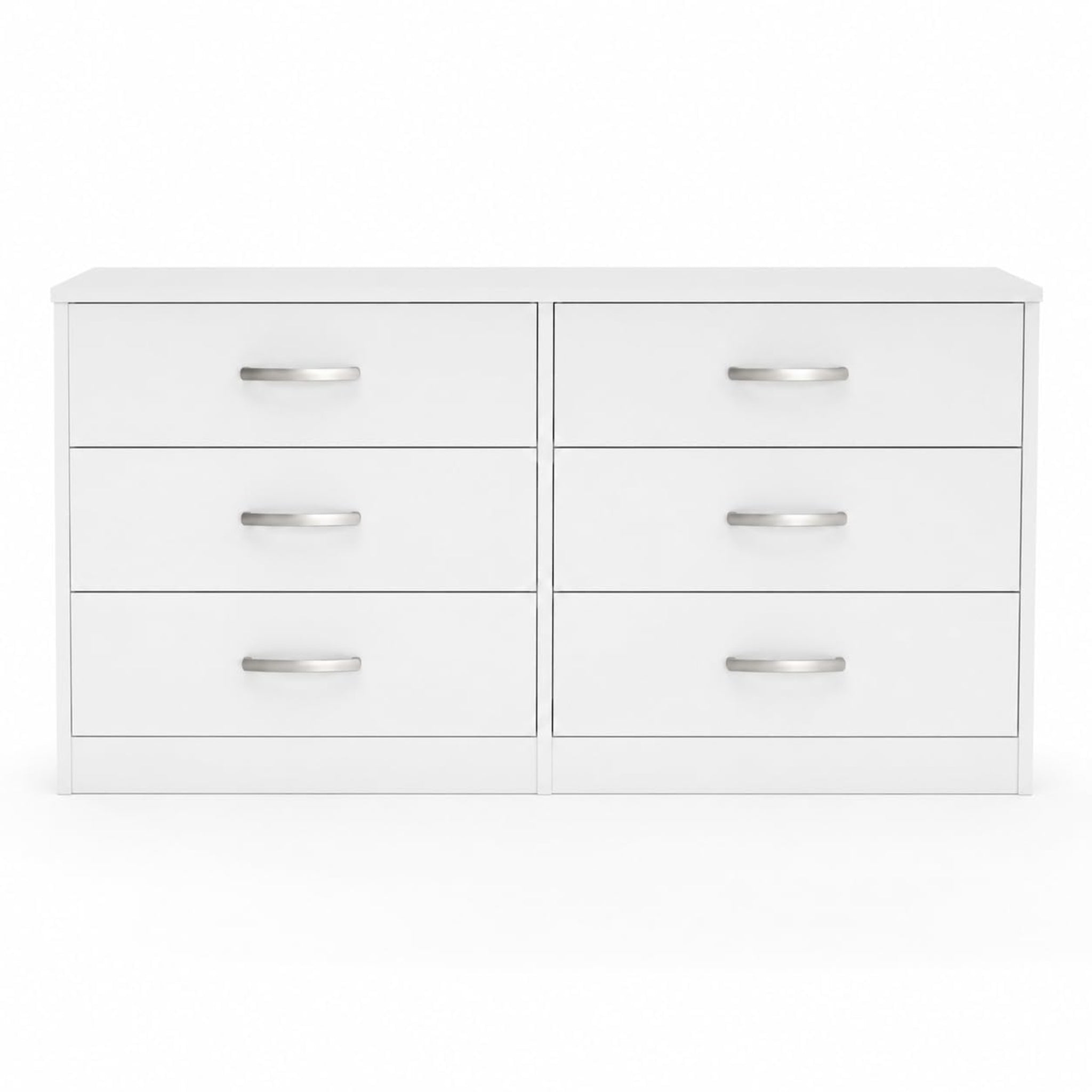 Virella Modern 6 Drawer Dresser Cabinet Bedroom, Living Room & Home Organizer
