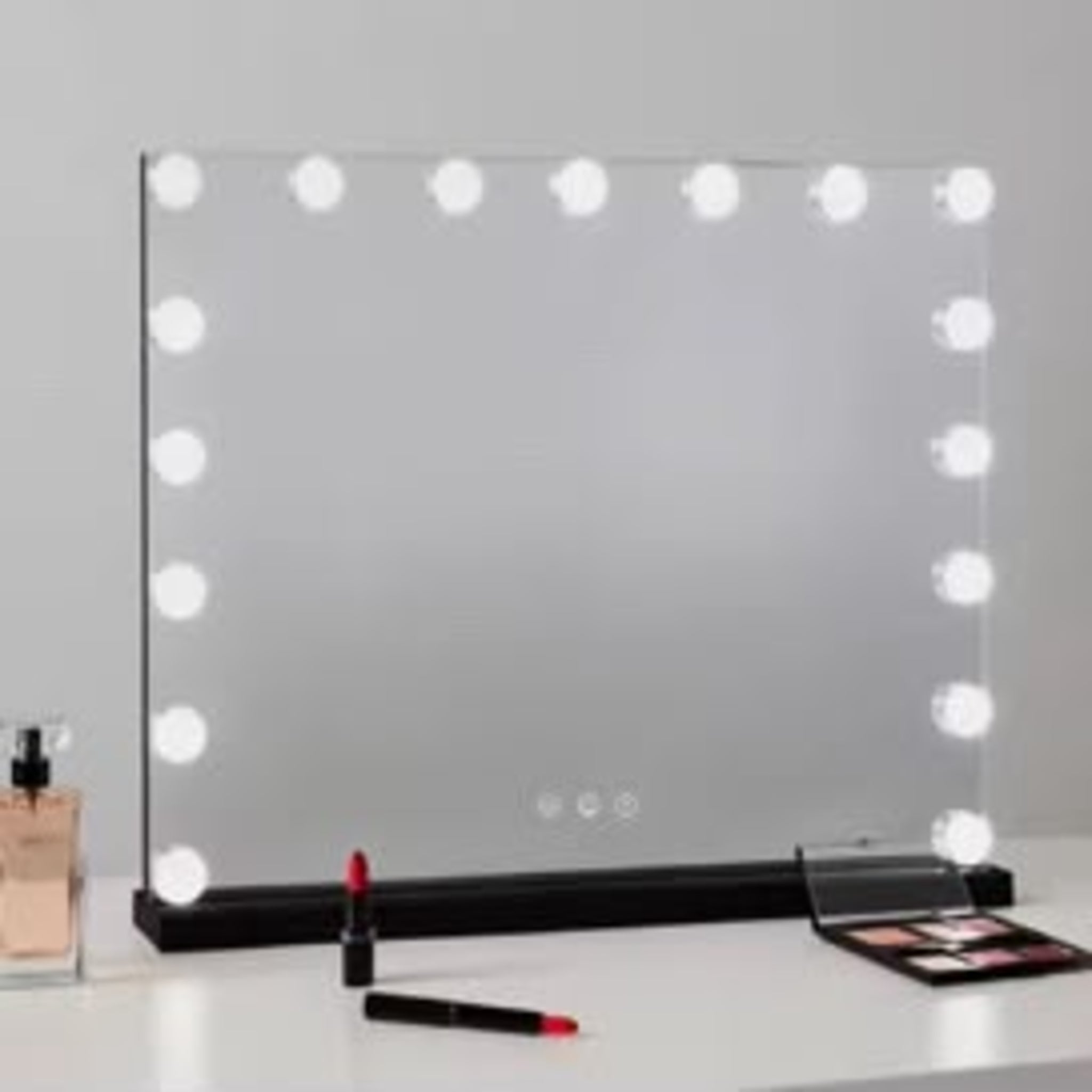 Aureva Hollywood Vanity Mirror with 17 Dimmable LED Bulbs, Touch Control & 3 Color Lighting Modes