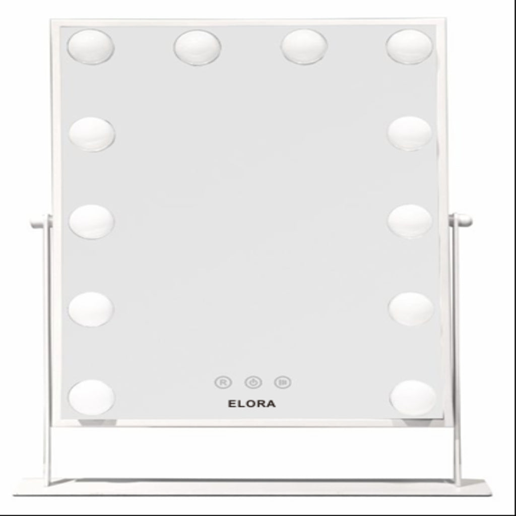 Glownest Tabletop Hollywood Makeup Mirror with LED Lights, Touch Sensor & Dimmable Brightness